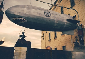 Hey, it couldn't be a steampunk museum without an airship, right?