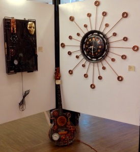 Gorgeous steampunk wall art. We have just the spot for the left hand piece in our library.